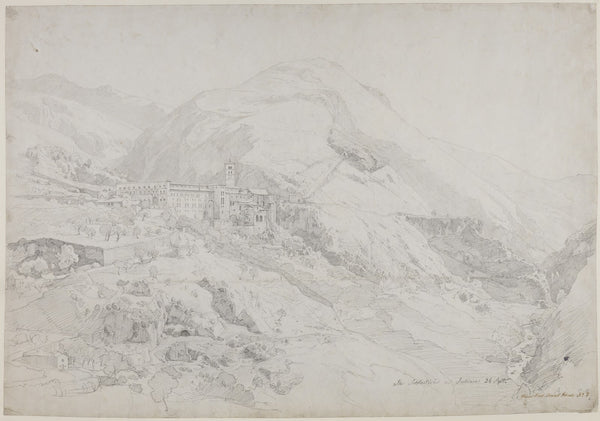 Kloster Sta Scholastica bei Subiaco 1839