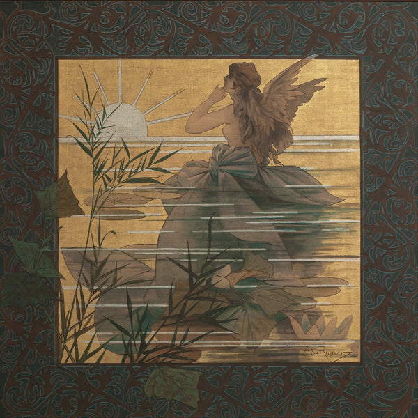 Composition with winged nymph at sunrise 1887
