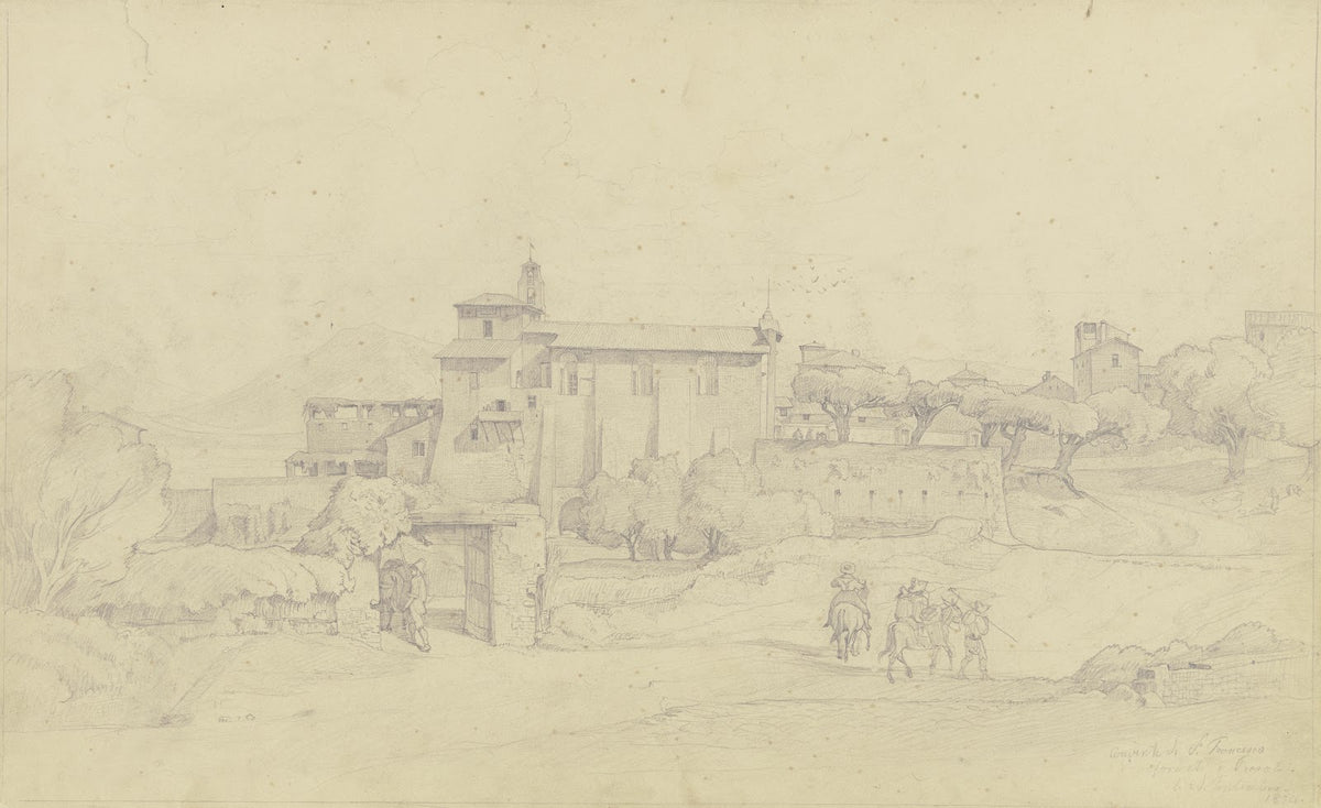 Das Kloster S Francesco bei Frascati 1834