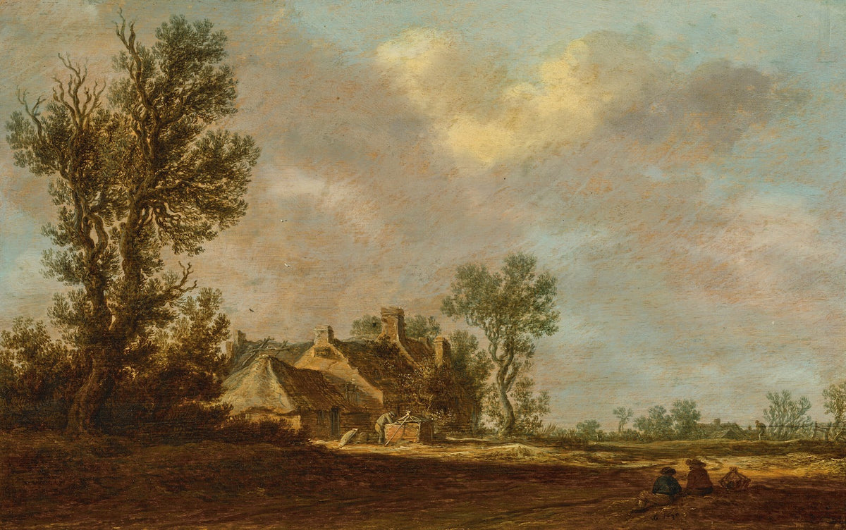 A farm in a wooded landscape 1630