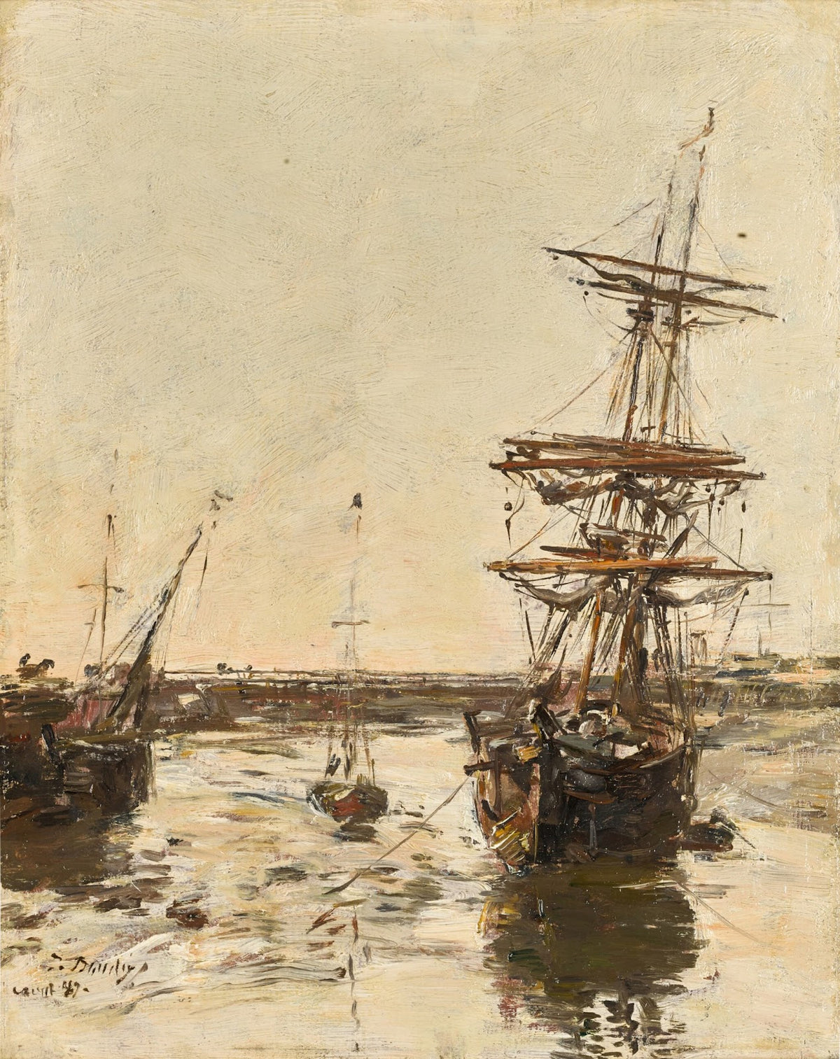 Avant port de Trouville 1887