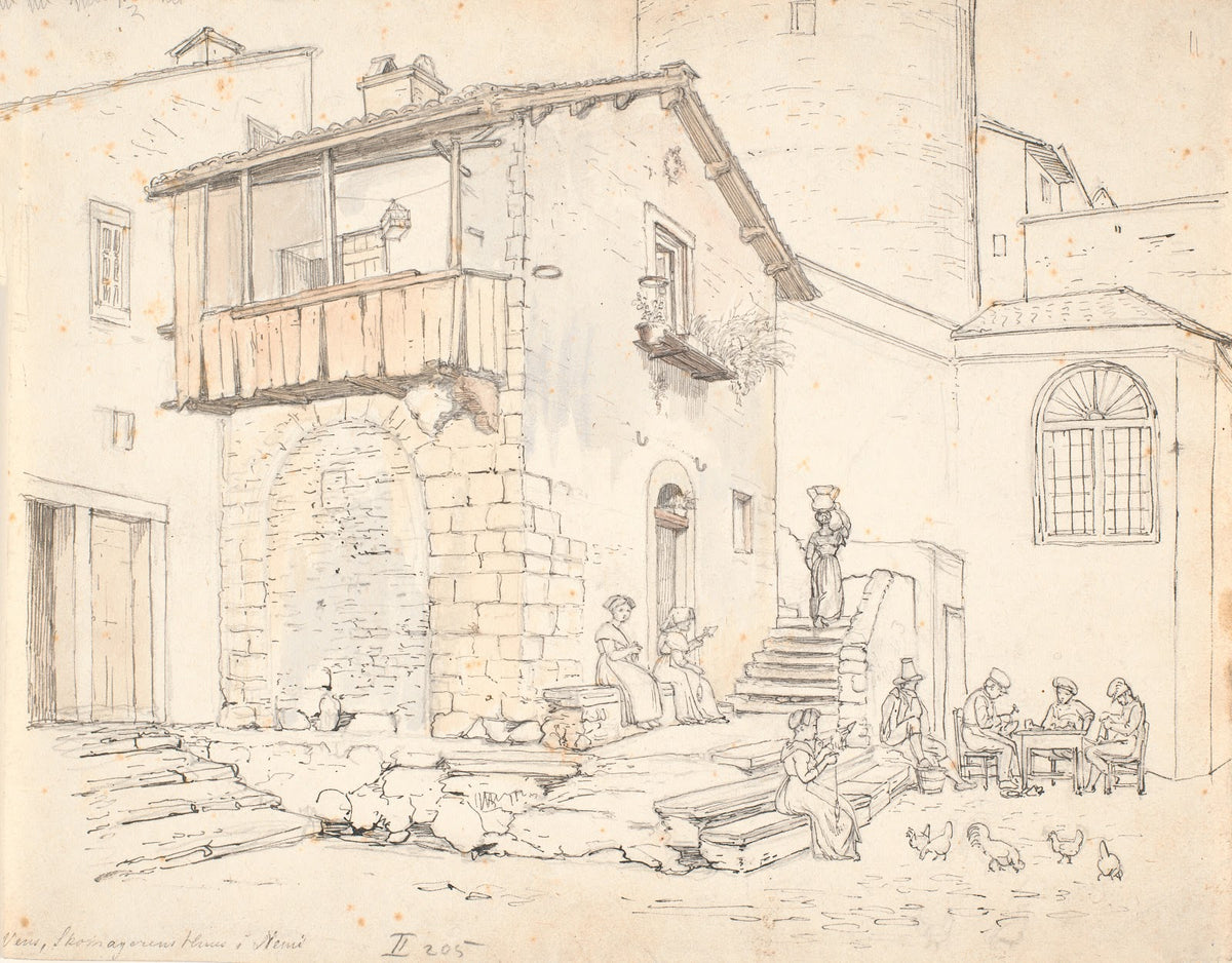 Vens Skomagerens Huus i Nemi 1837