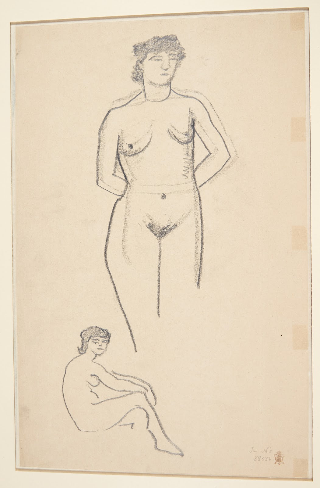 Stående og siddende kvindelig model 1907