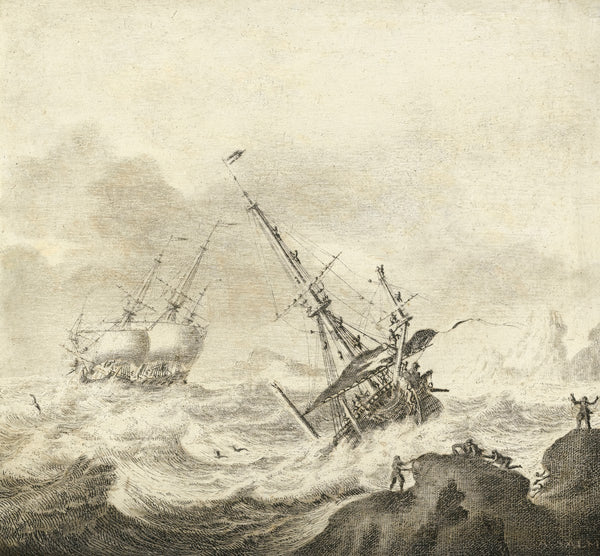 Shipping On A Stormy Sea