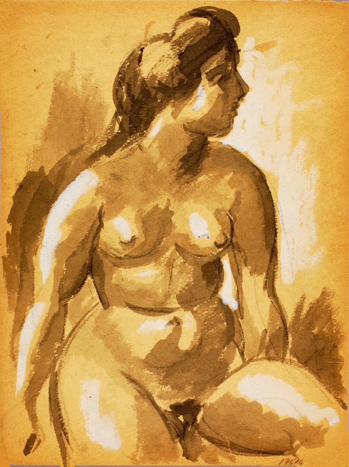 Seated Female Nude