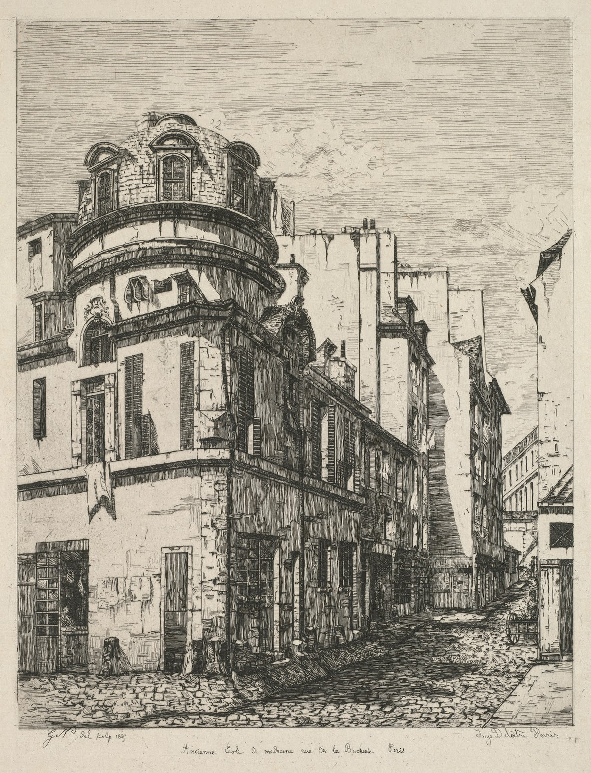 Former Medical School rue de la Bucherie 1865