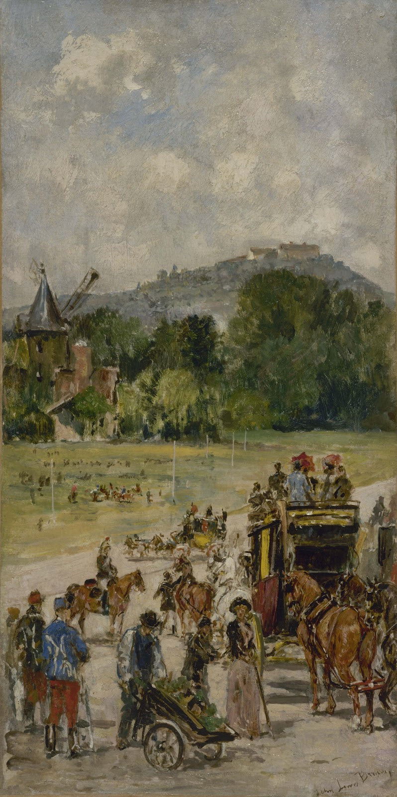 Le champ de courses de Longchamp 1889