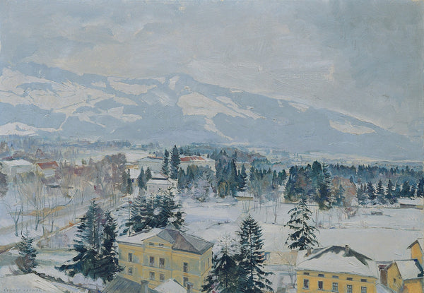 Salzburger Landschaft mit Kapuzinerberg