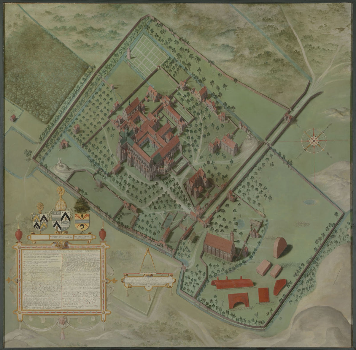 Plan of the Abbey of the Dunes at Koksijde 1580