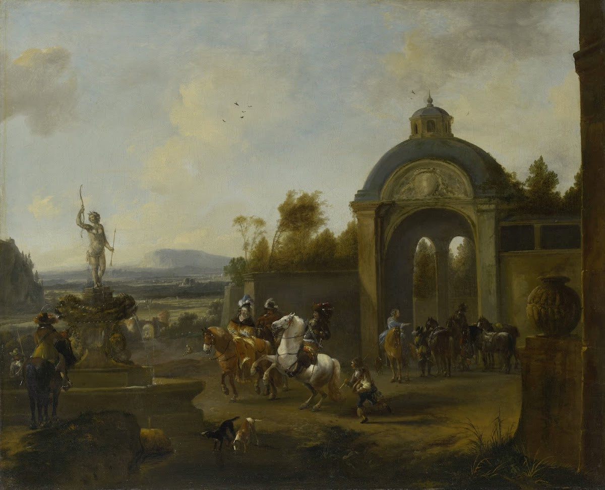 Hunting Party at a Fountain 1660   1682