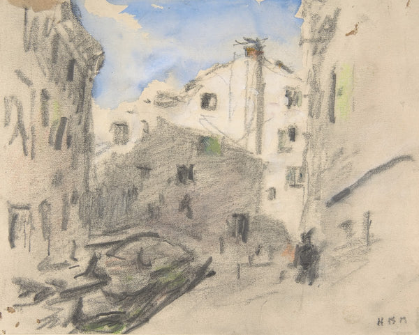 Venetian Street Scene 19th century