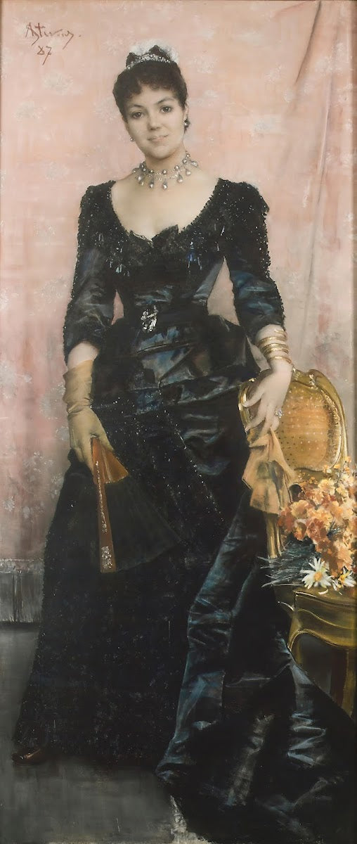 Portrait Of La Baronne Du Mesnil De Saint Front 1887