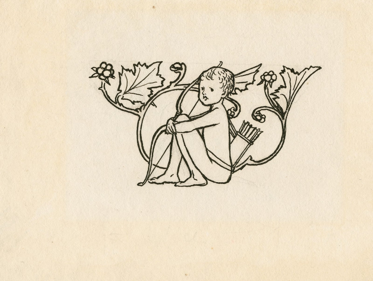 Decorative head piece to page 106 of Bells edition of The tempest 1900