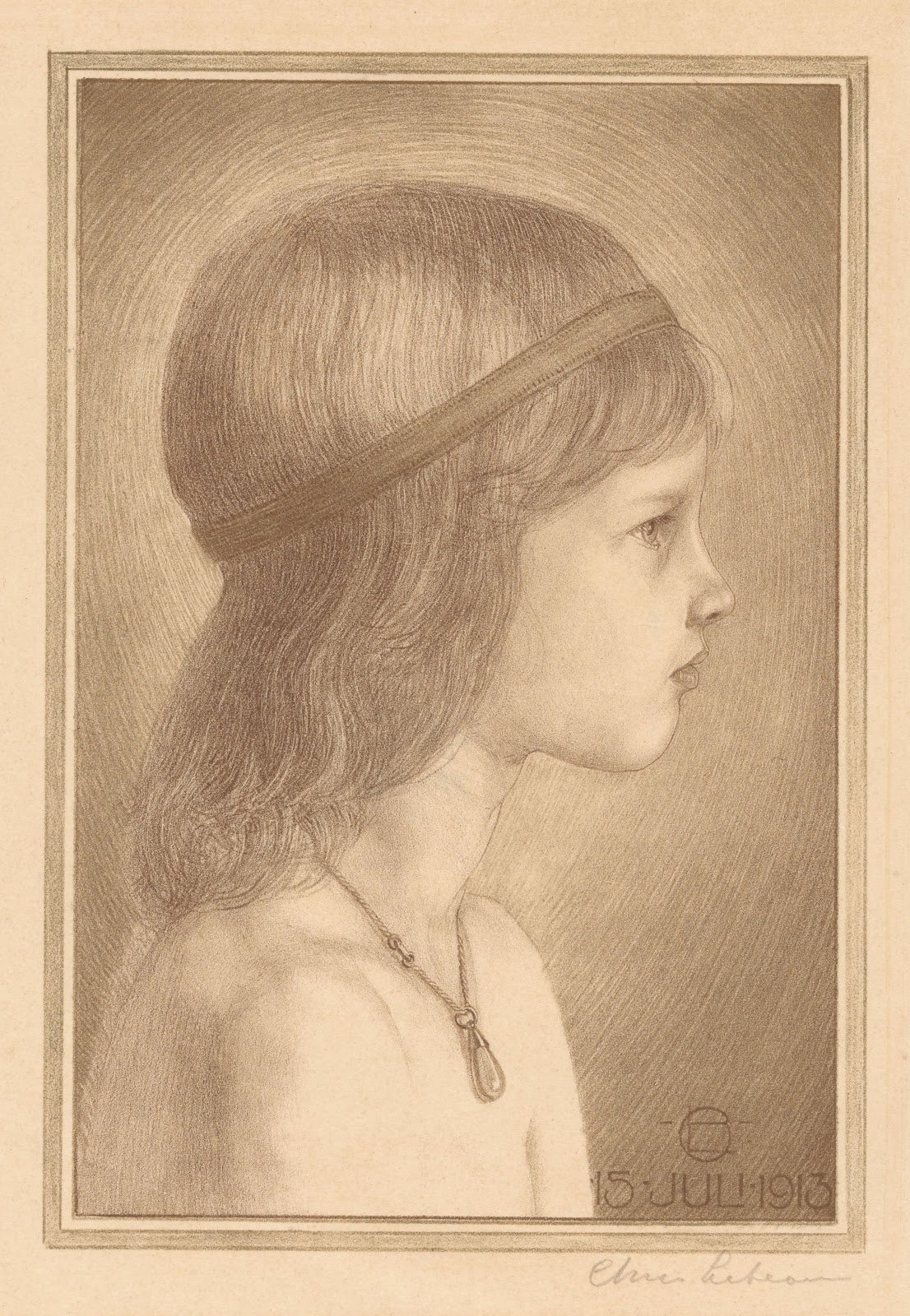 Portret van een onbekend meisje