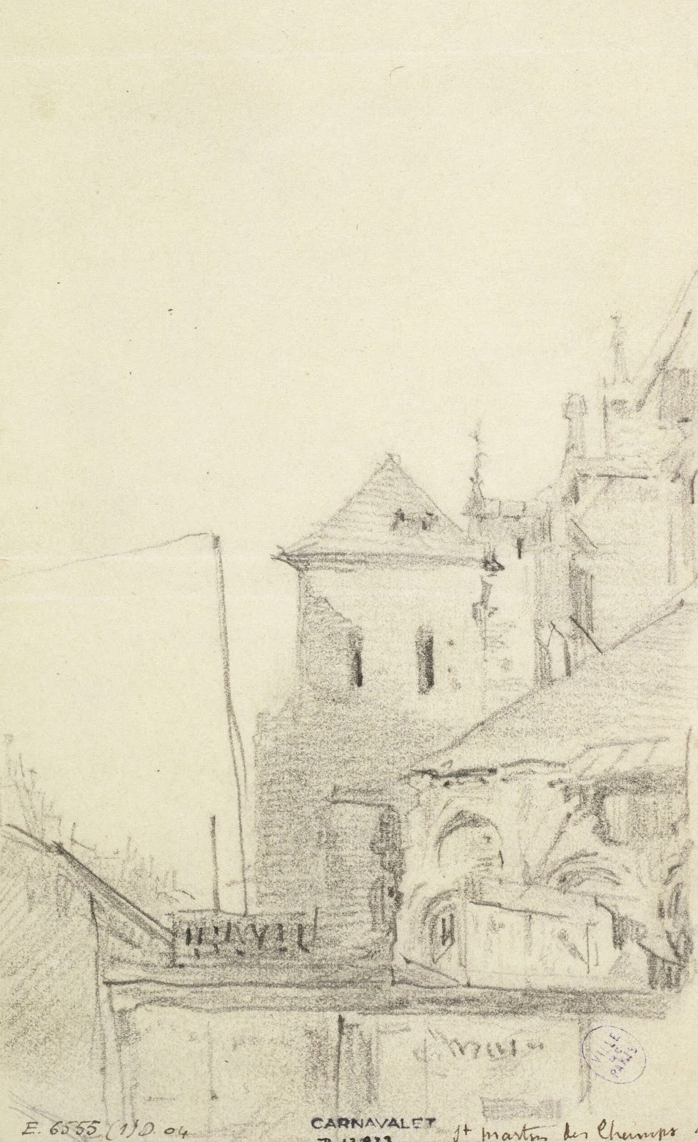 Tour carrée de Saint Martin des Champs 1801 1900