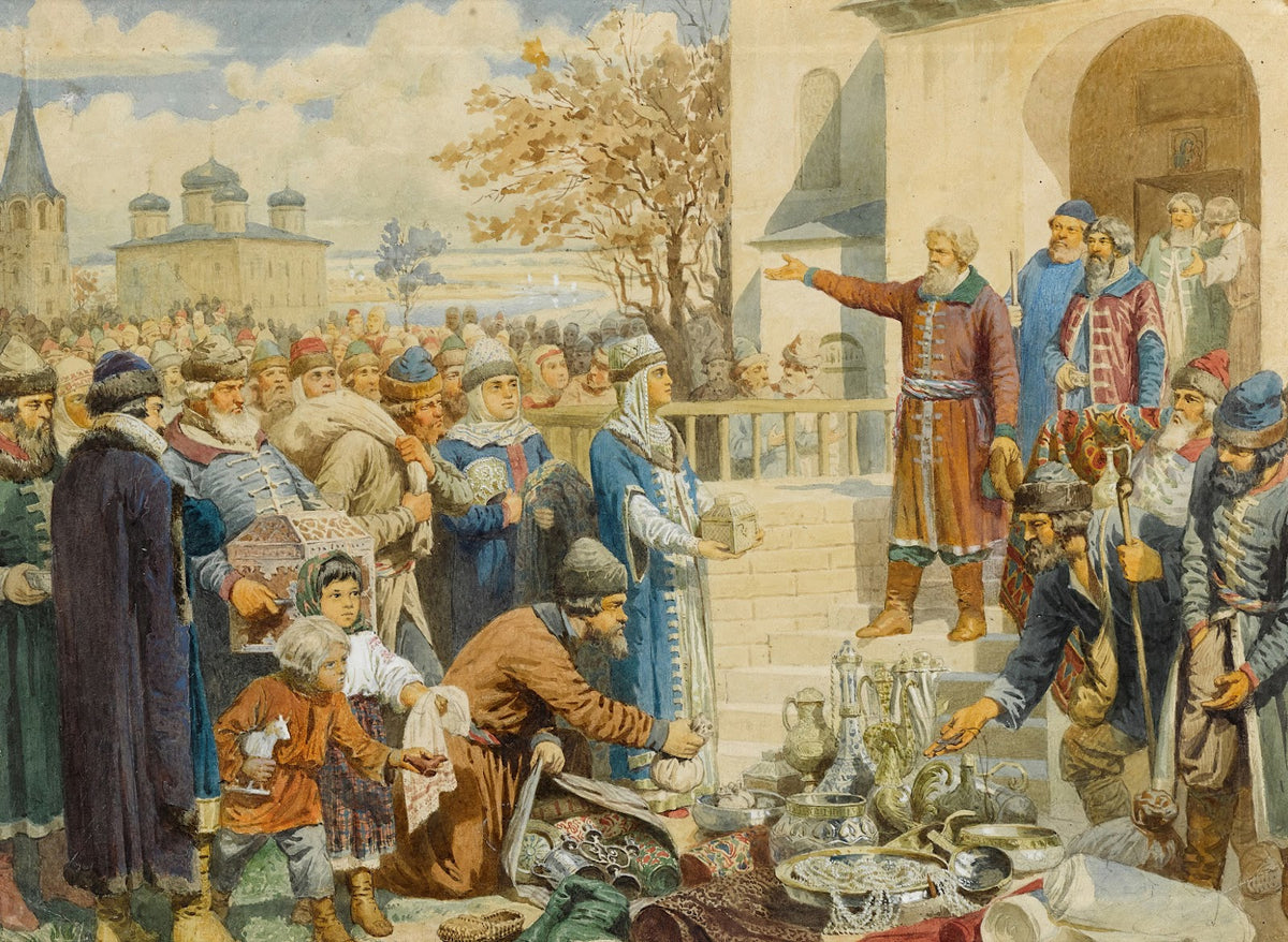 Kozma Minins Appeal To Nizhny Novgorod In1611 1880