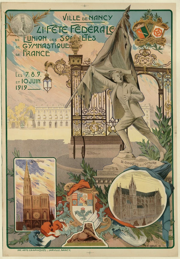 Ville de Nancy  41e fête fédérale de lUnion des sociétés de gymnastique de Franc