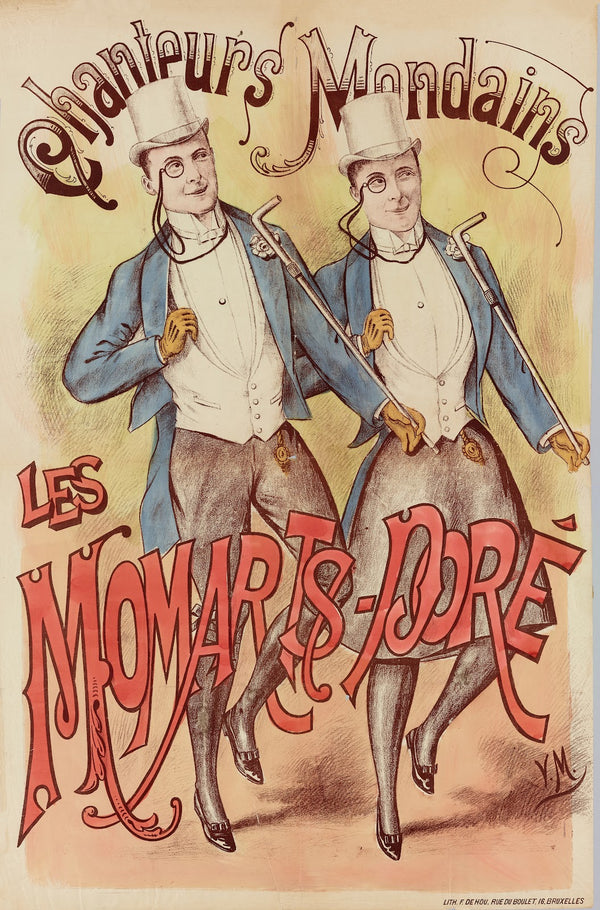 Chanteurs Mondains Les Momarts Dore 1880 1890