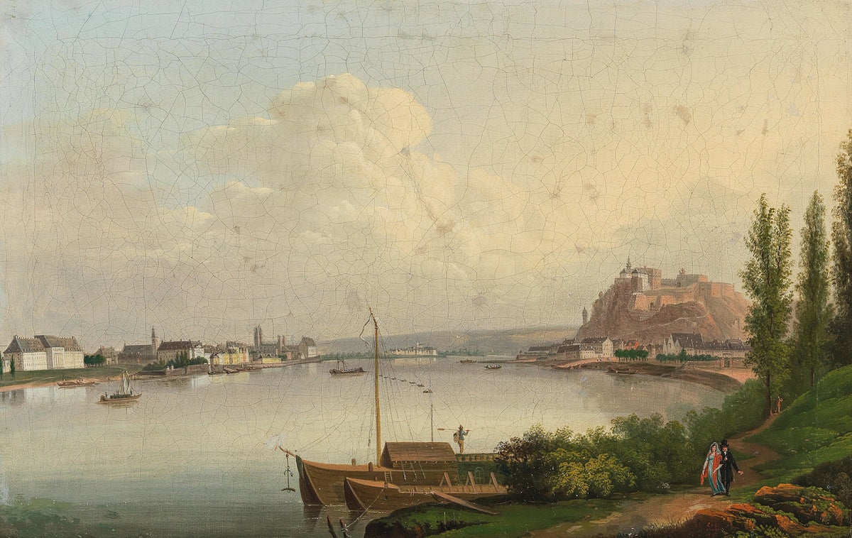 View of Koblenz with Fortress Ehrenbreitstein 1815