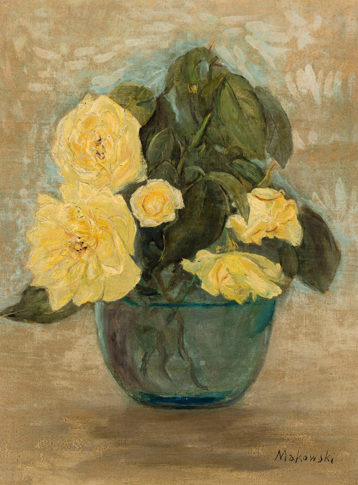 Żółte róże 1923