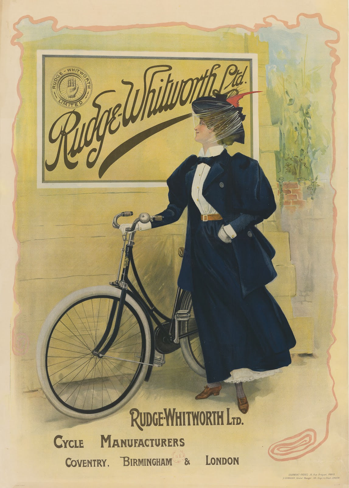 Rudge Whitworth Ltd Cycle Manufacturers Coventry Birmingham  London 1897