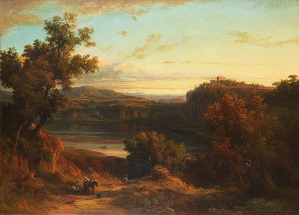 Veduta del lago di Nemi 1862