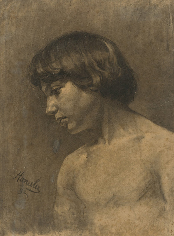 Study of a boys head