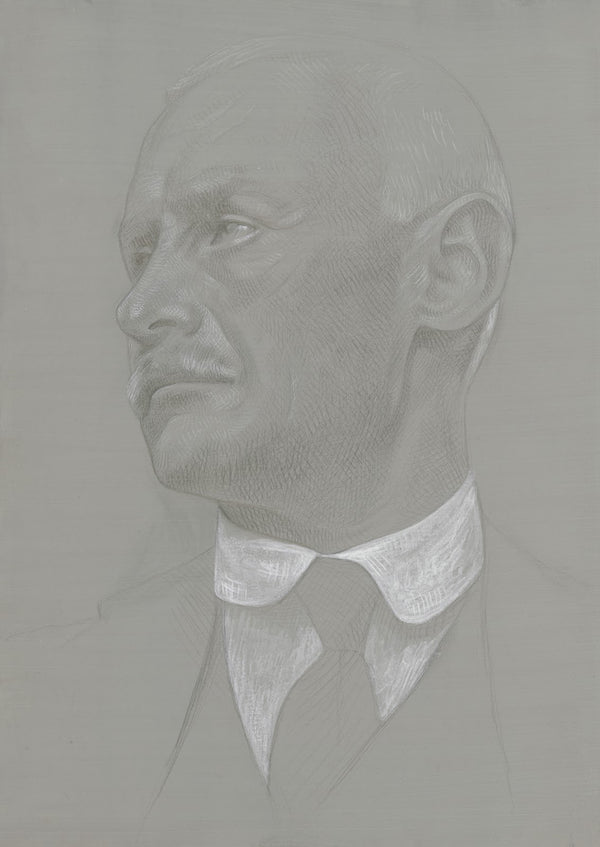 Portrait of a male head