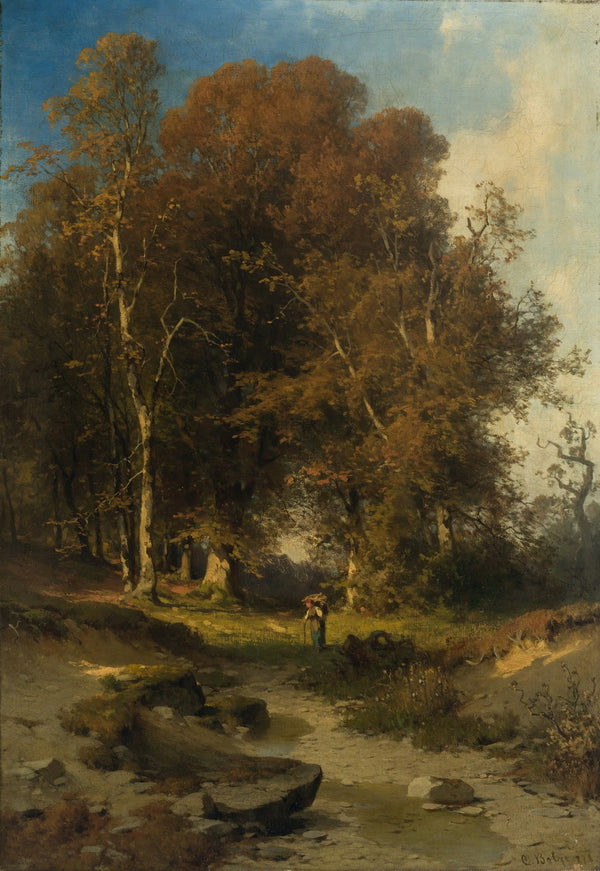 Waldlandschaft im Herbst 1878