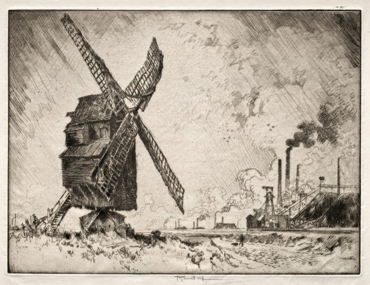 Old and New Mills Valenciennes France 1910