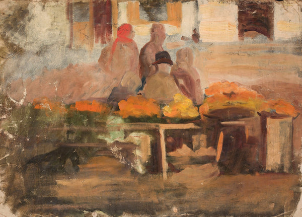 At the marketplace sketch