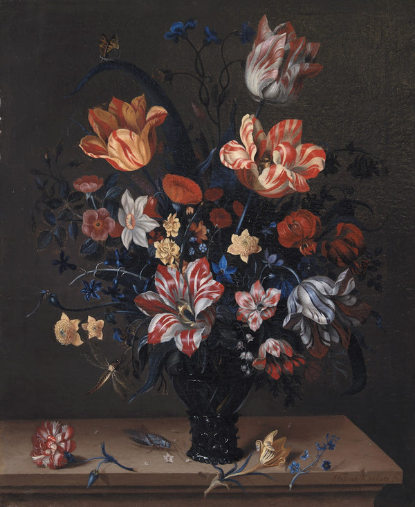 Tulips And Other Flowers In A Rummer 1663