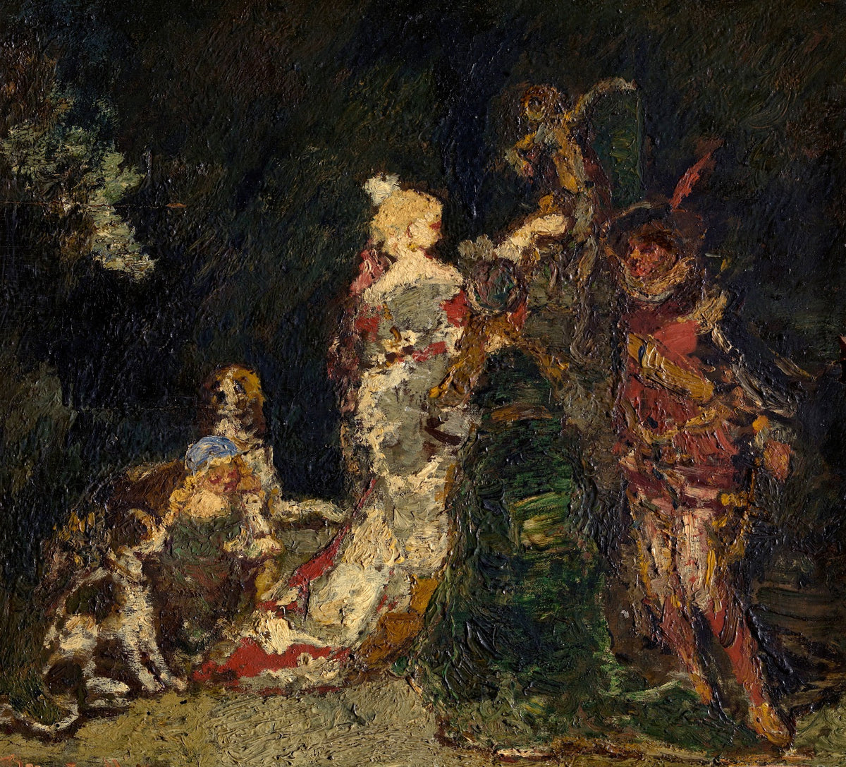 Figures in a Park 1880 1883