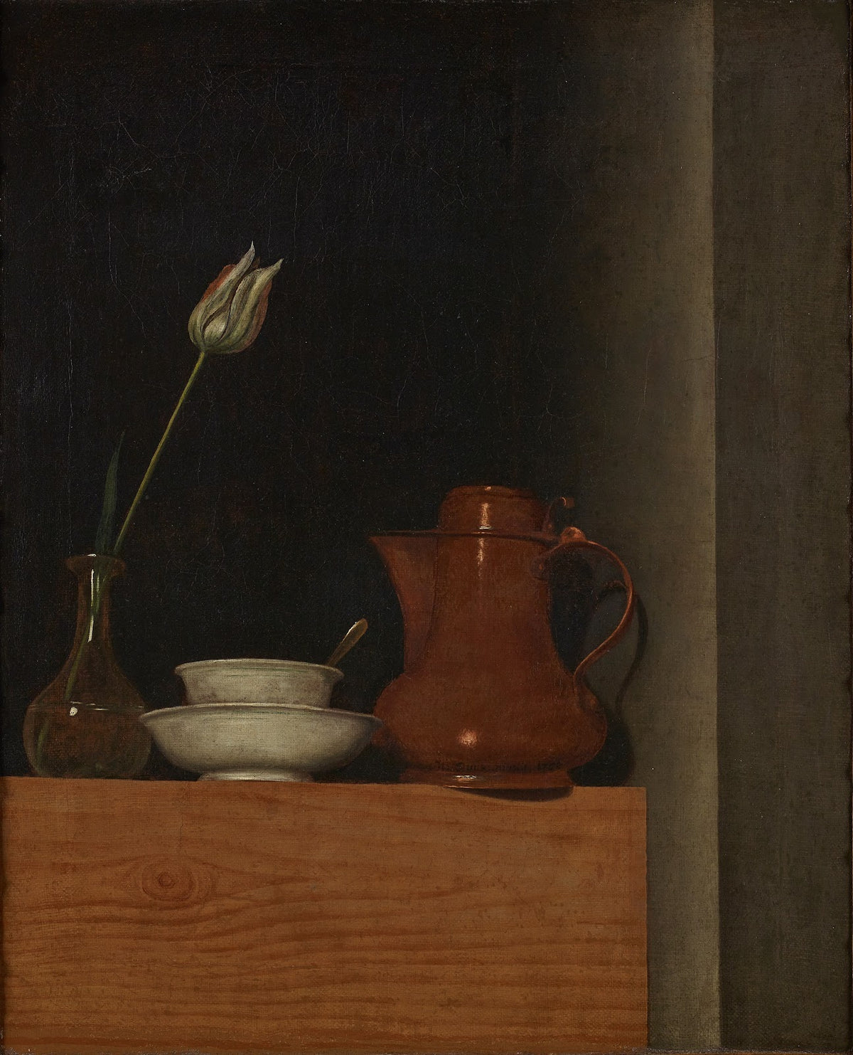 Stillleben mit Krug und Tulpe 1754