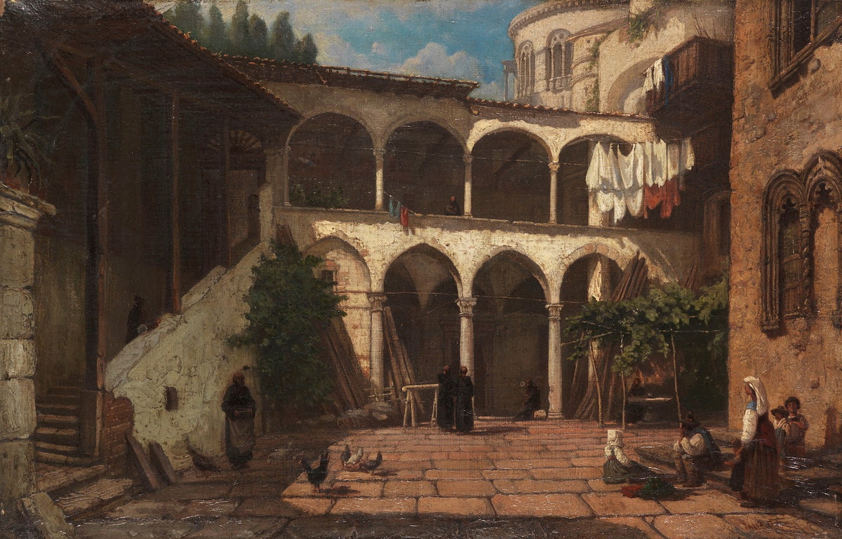 Im römischen Klosterhof Ca 1860 1890