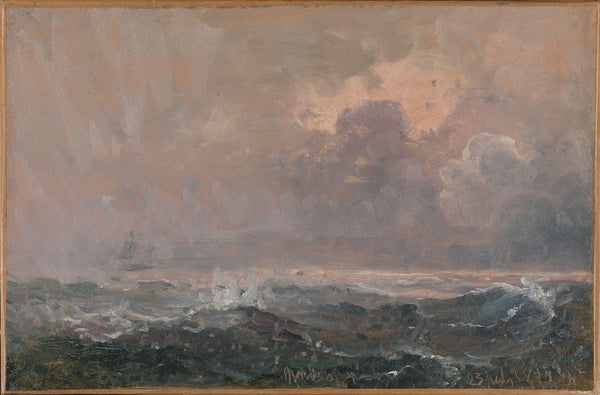 Opprørt hav 1874