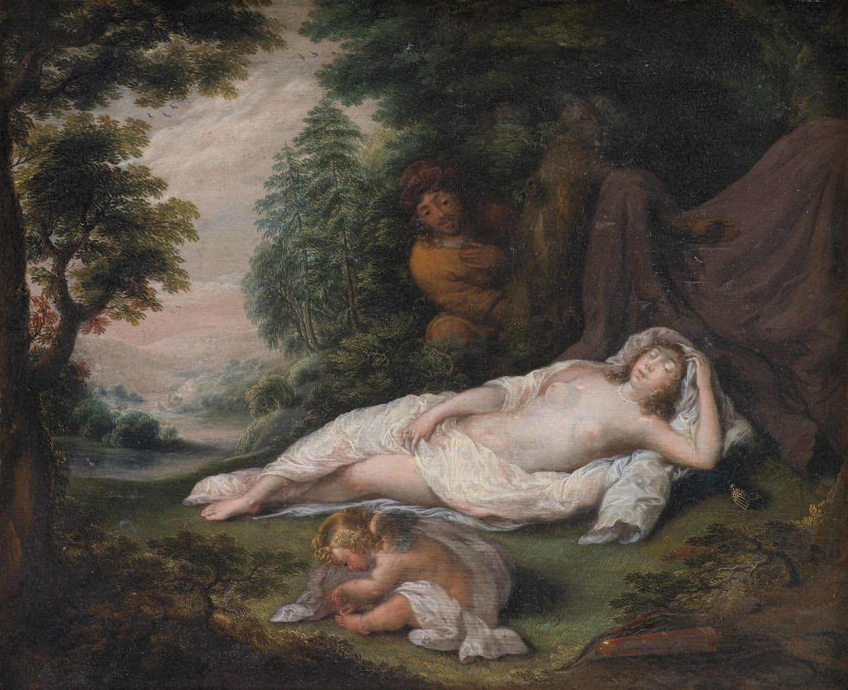 Sleeping Nymph Watched by a Man 1649