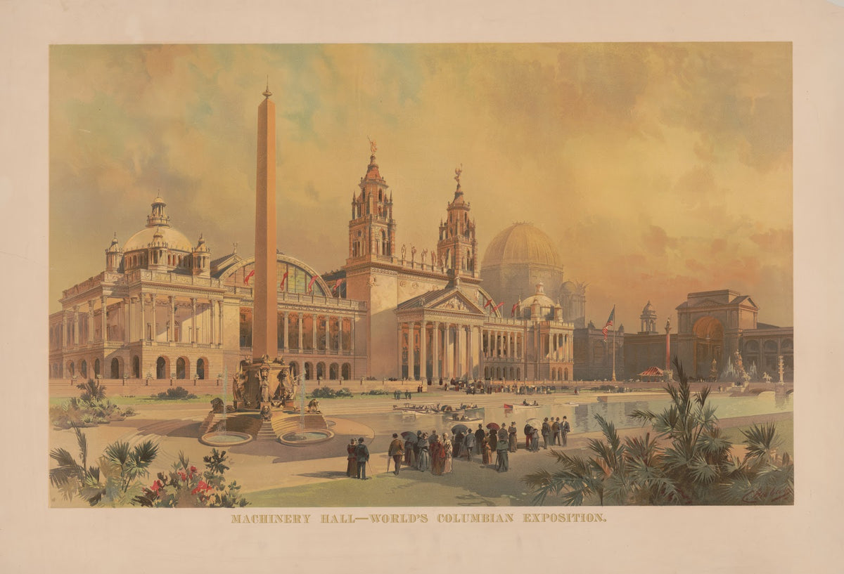Machinery Hall Worlds Columbian Exposition 1892