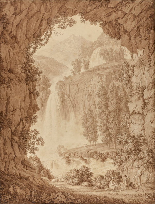 A Shepherd and Muses by a Waterfall 1798