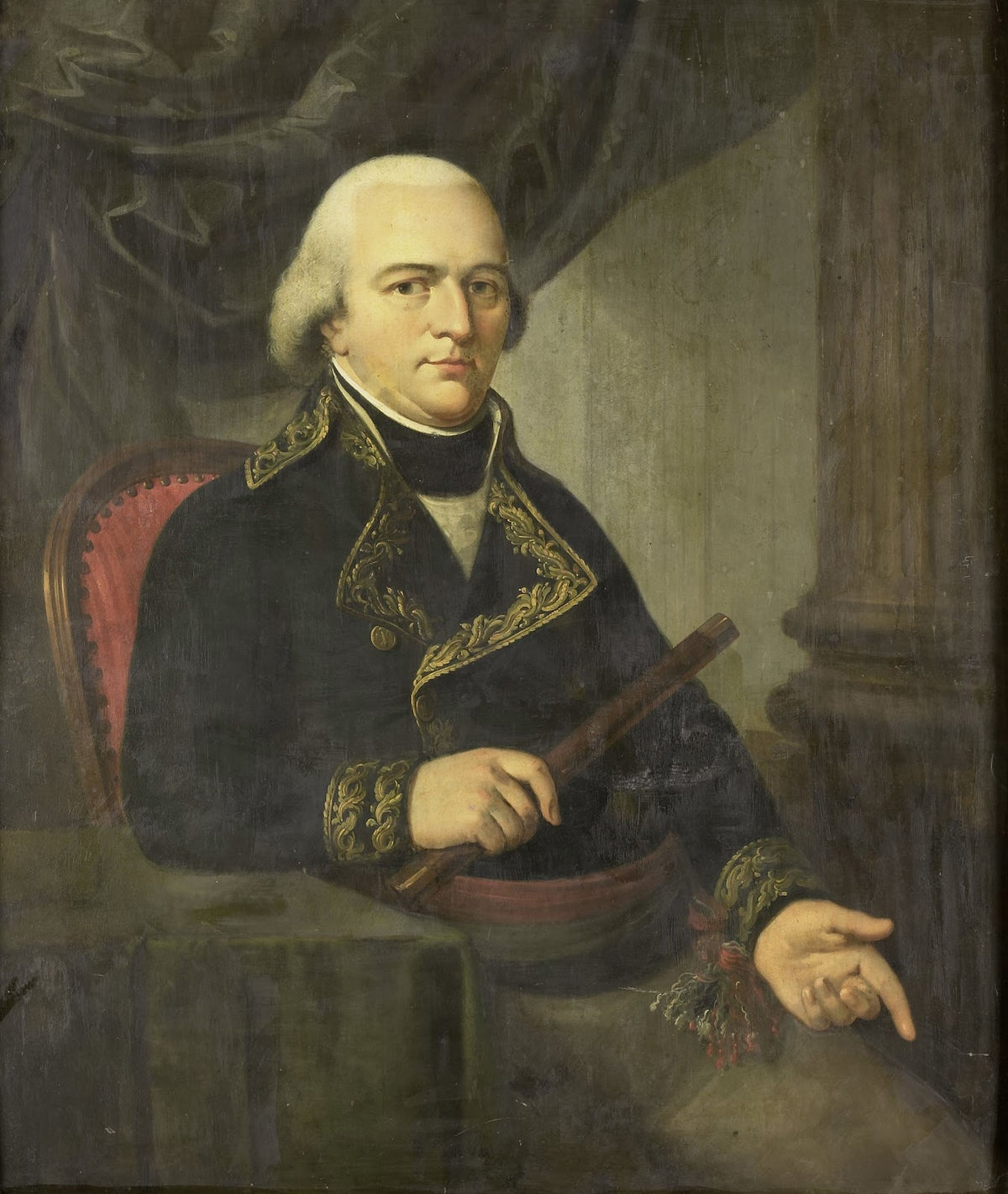 Portrait of Pieter Gerardus van Overstraten Governor General of the Dutch East I