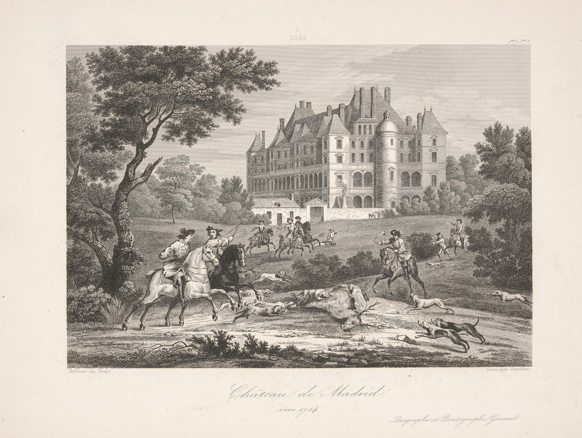 Madrid Chateau around 1724 1838