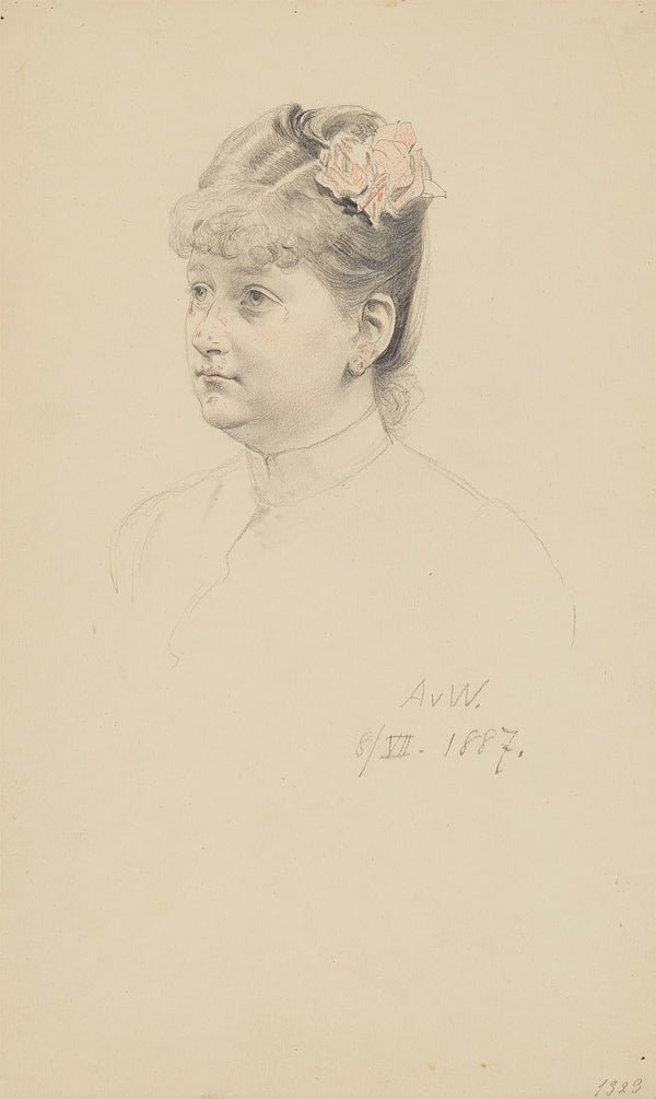 Weibliche Porträtstudie 1887