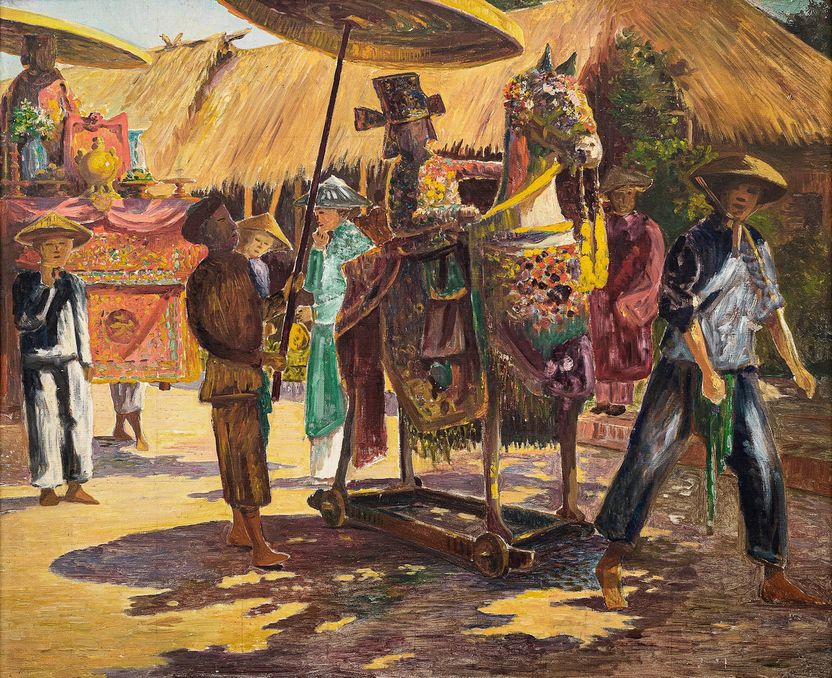 Procession au Tonkin Procession in Tonkin circa 1927