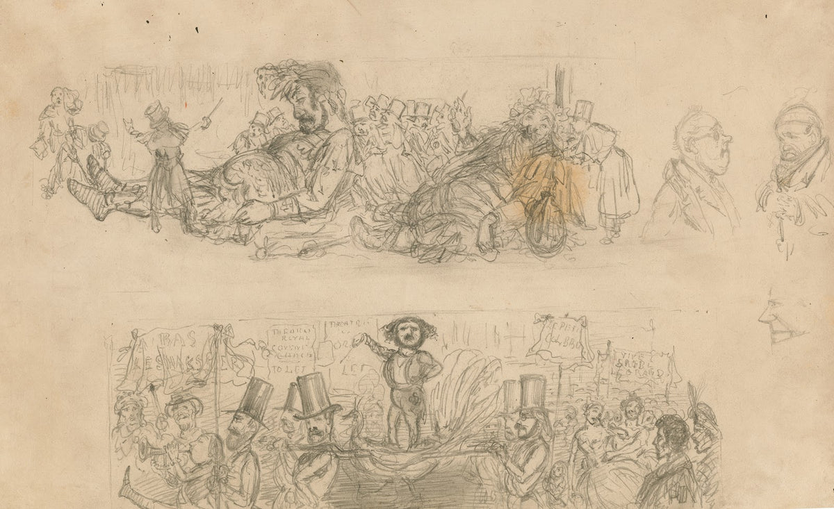 Sketches of Gog and Magog Julian in Punchs theatrical portraits 1864