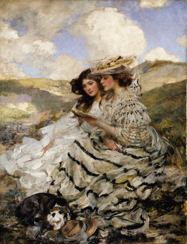 On the Dunes Lady Shannon and Kitty ca 1900 1910
