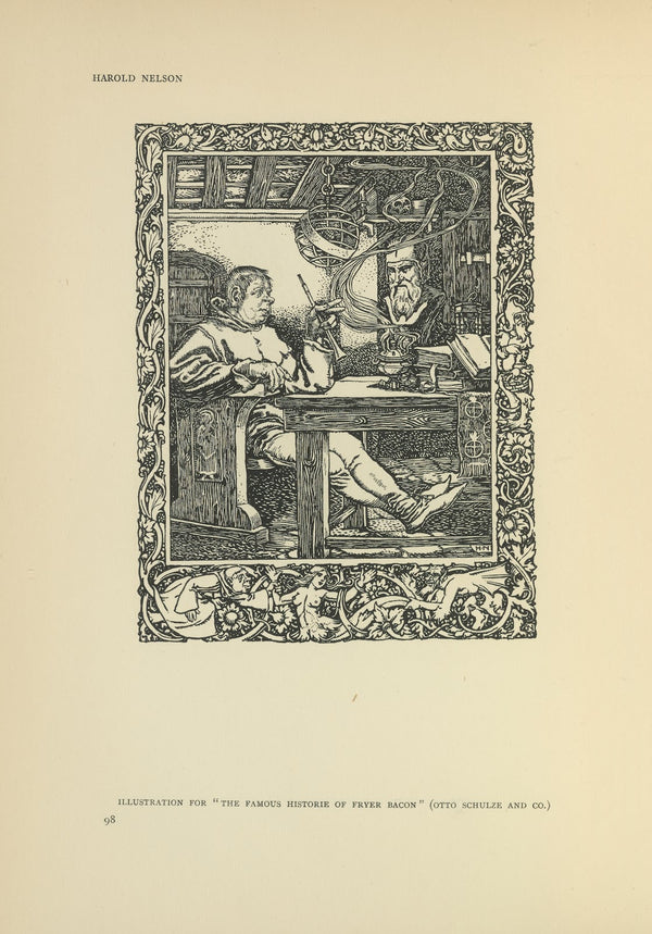 Illustration for The famous historie of Fryer Bacon 1914