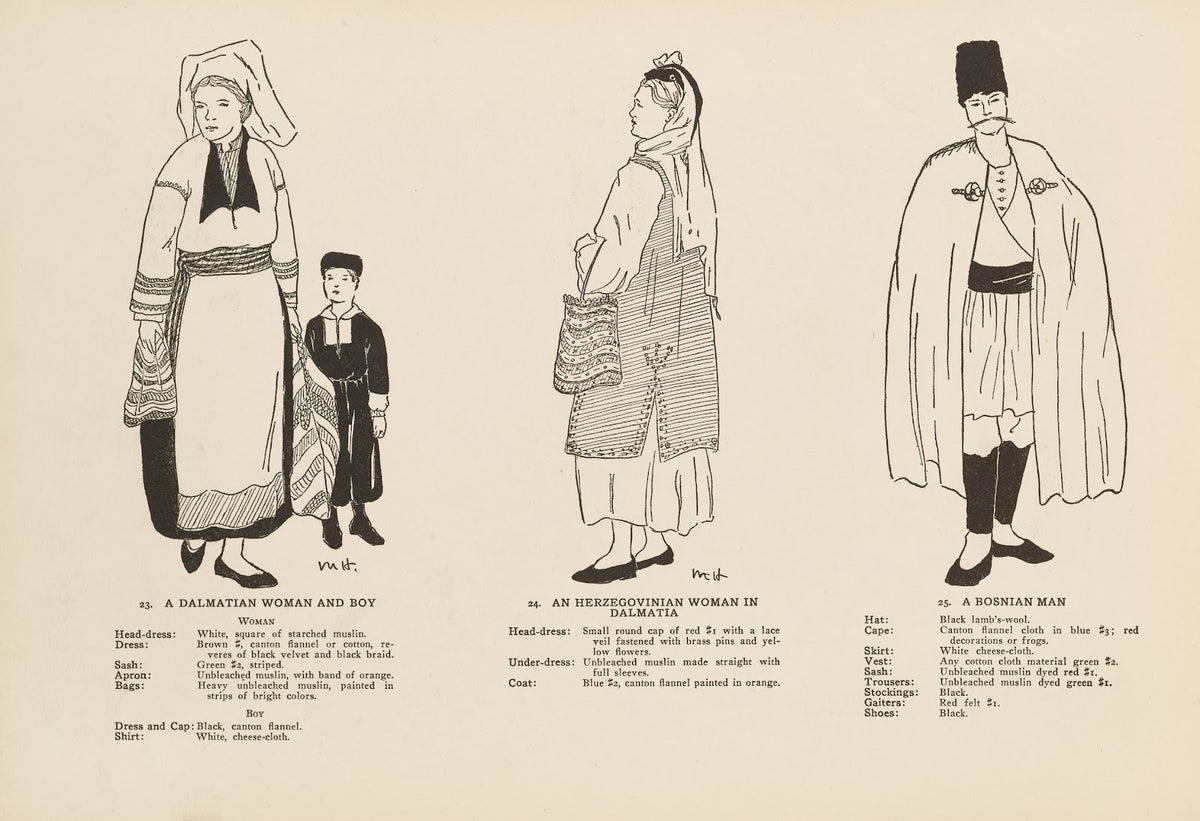 National costumes of the Slavic peoples Pl11 1920