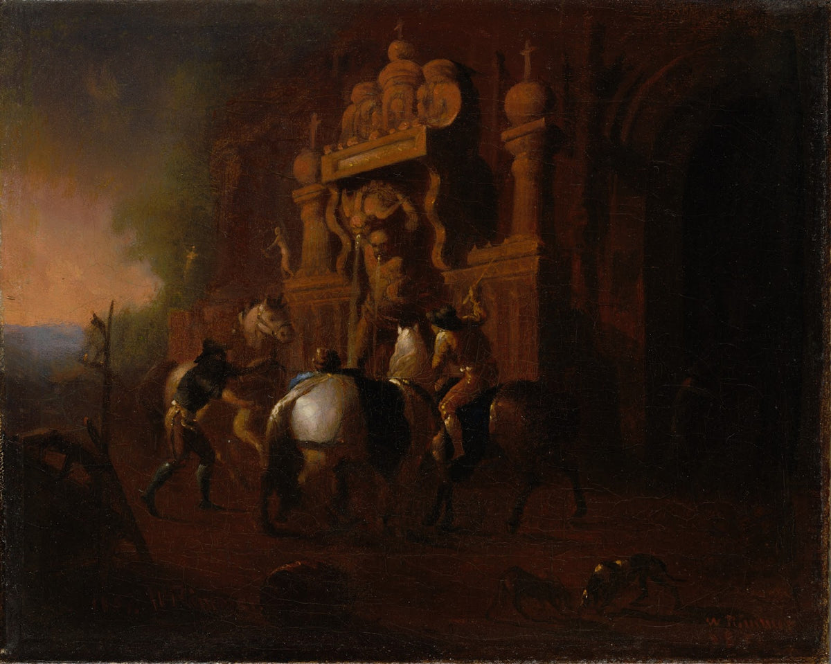 Horses at a Fountain 1856 57