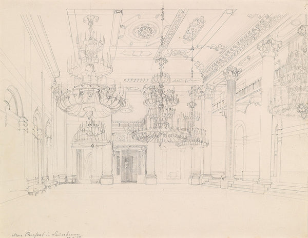 Der kleine Chursaal in Sauerbrunn 1848