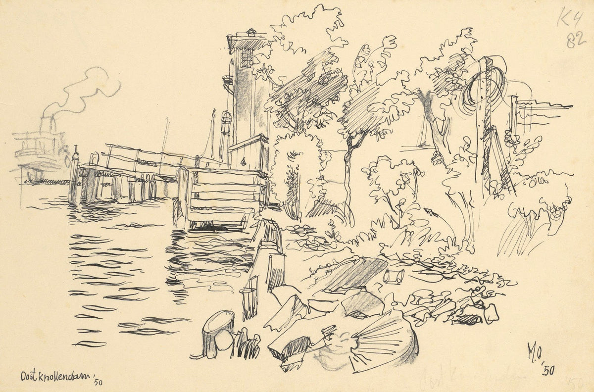 Gezicht te Oost Knollendam 1950